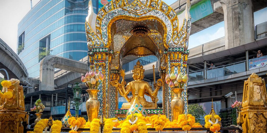 Erawan Shrine in Bangkok.