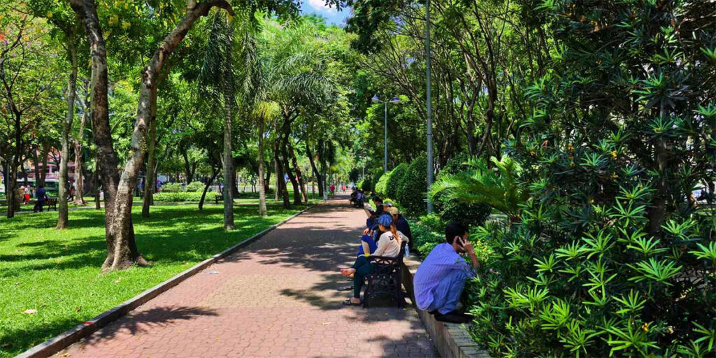 Le Van Tam Park in Ho Chi Minh City.