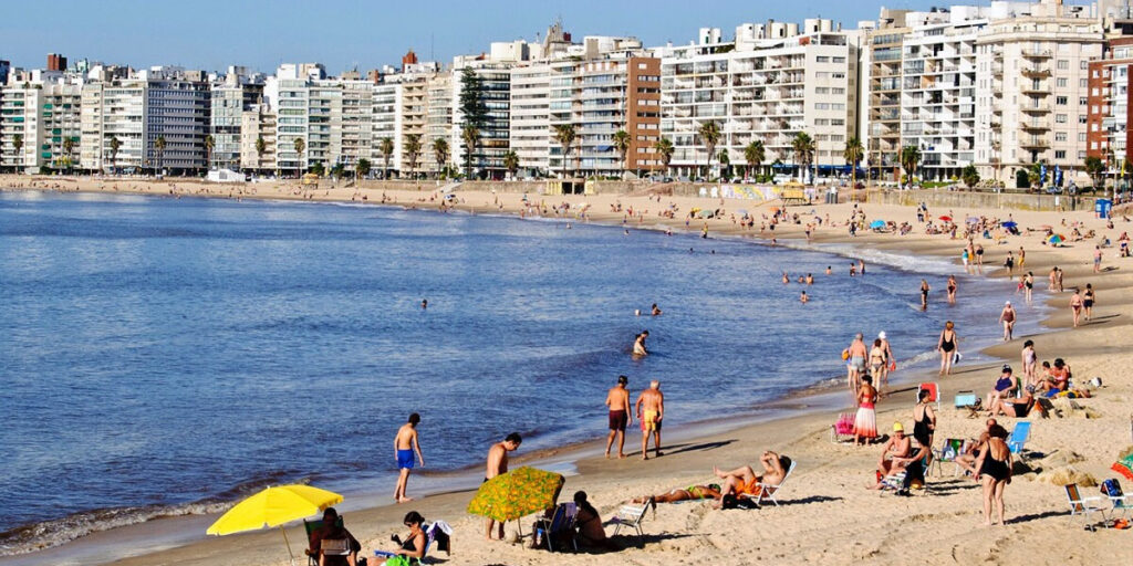 Pocitos beach in Montevideo