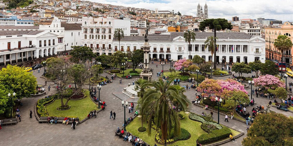 Plaza Grande in Quito, Ecuador.