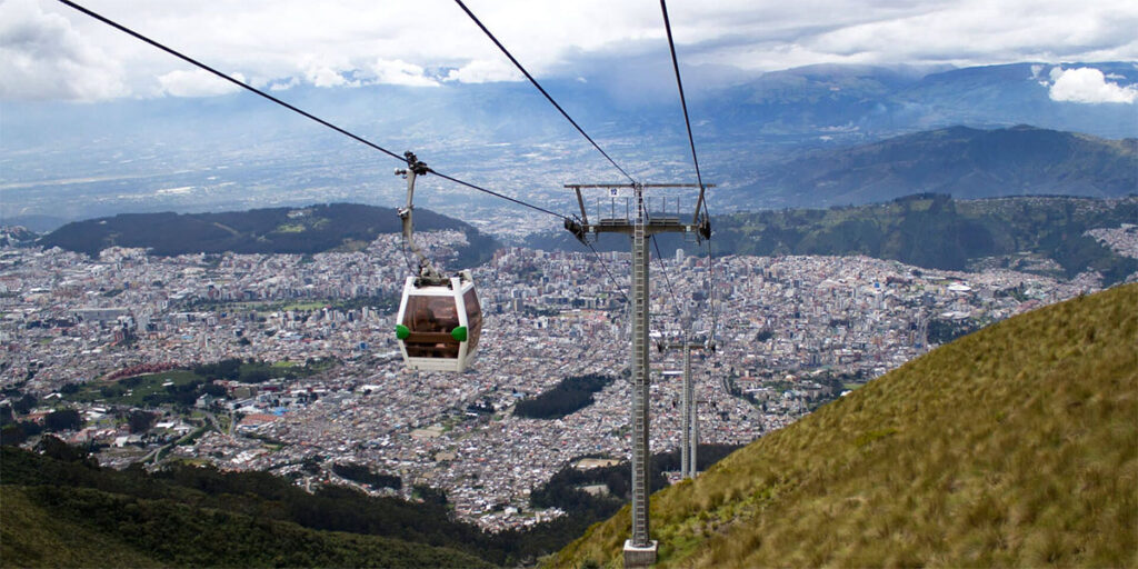 Teleférico in Quito, Ecuador.