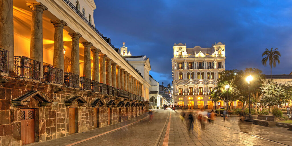 The Historic Center in Quito, Ecuador