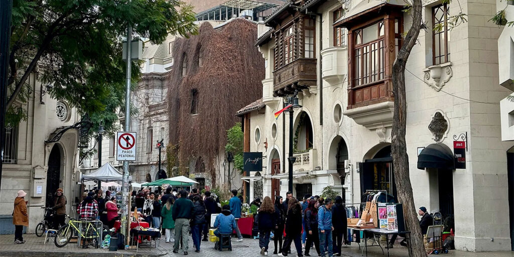 Barrio Lastarria in Santiago, Chile.