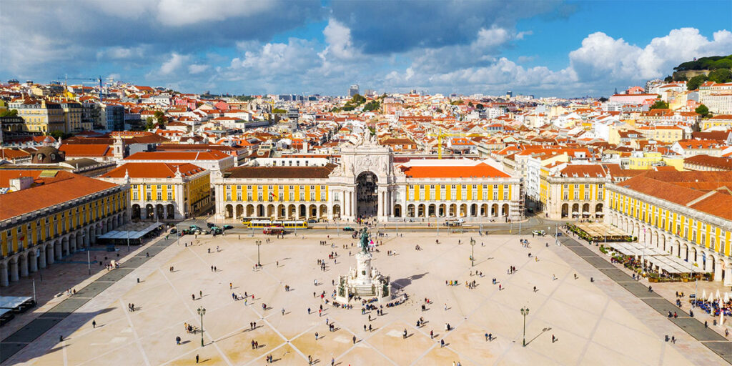 Praça do Comércio in Lisbon Portugal