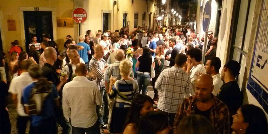 Bairro Alto in Lisbon.