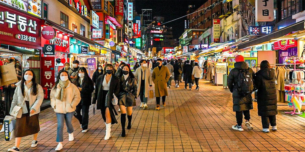 Hongdae in Seoul, Korea