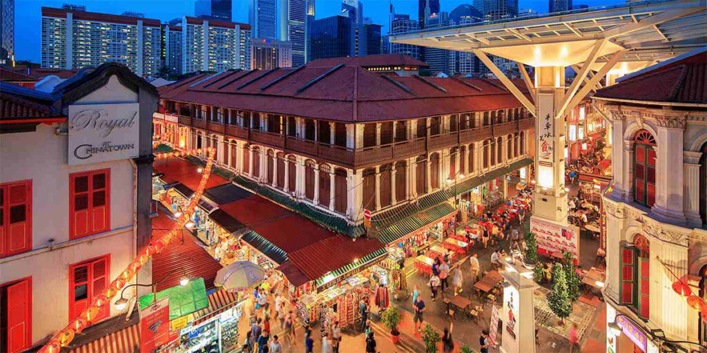 Chinatown in Singapore.