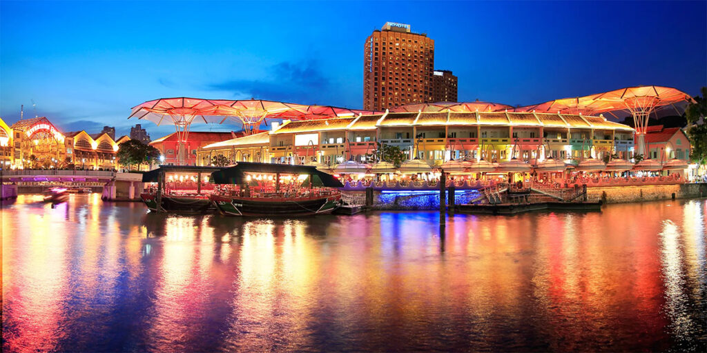 Clarke Quay in Singapore.