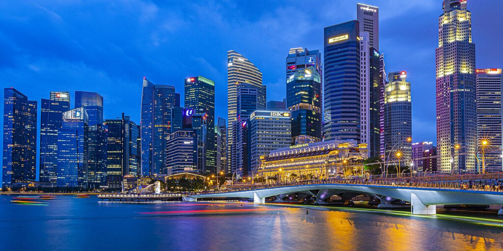 Central Business District of Singapore.