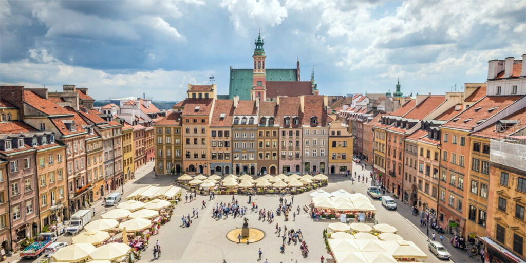 Old Town in Warsaw, Poland.